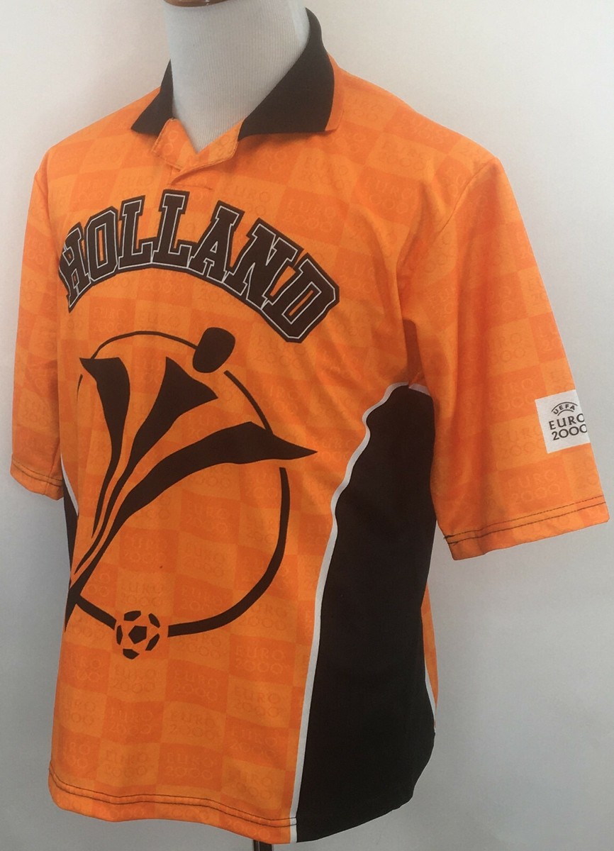 HOLLAND UEFA EURO 2000 Men's XL Jersey Shirt Orange Made in Italy