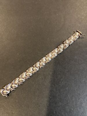 Atasay Kuyumculck AK Sterling Silver Polished Brushed Marked Bracelet Turkey
