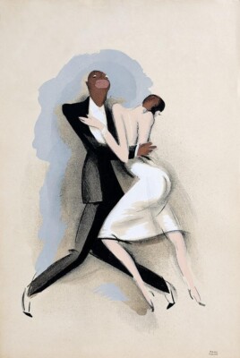 Dance Art Print   Paul Colin 1925   Art Deco Jazz Age Illustration to Frame
