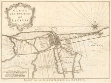 'Carte des Environs de Batavia'. Jakarta, Indonesia. BELLIN/SCHLEY 1753 map