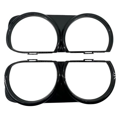 For 2015-21 Dodge Challenger Front Headlight LH & RH Bezel Lamp Trim ABS Cover