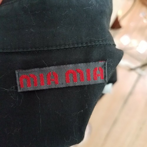 mia mia black blouse embroidered dragon size m - Picture 7 of 7