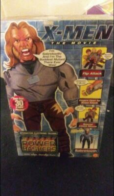 Vintage Xmen Sabretooth Power Basher 20'' Tall Talking Action Figure X-Men New