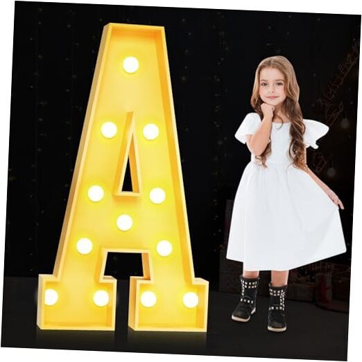 4FT Marquee Letters,Marquee Letters 4 feet tall for Party A 4FT White