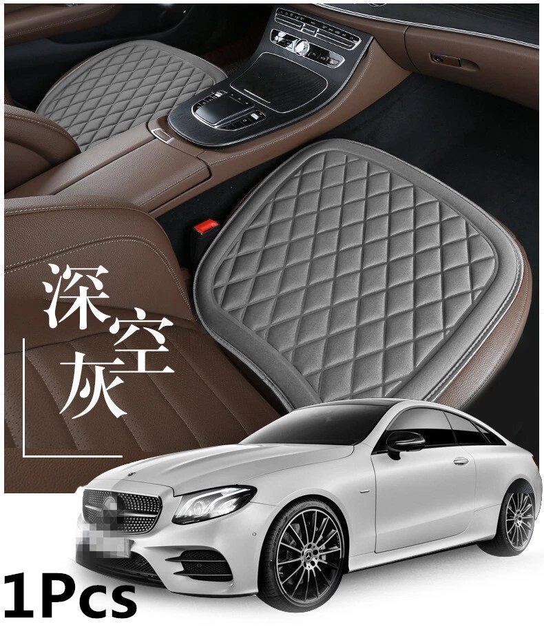 Car Front Seat Cover Office Chair Home Driver Cushion Breathable Gray Washable - Изображение 3 из 4