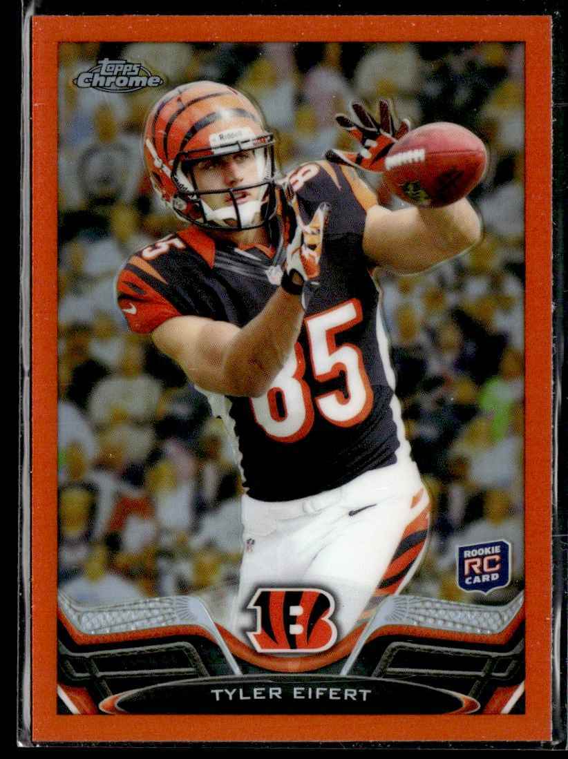 2013 Topps Chrome Orange Refractor Tyler Eifert Cincinnati Bengals #30