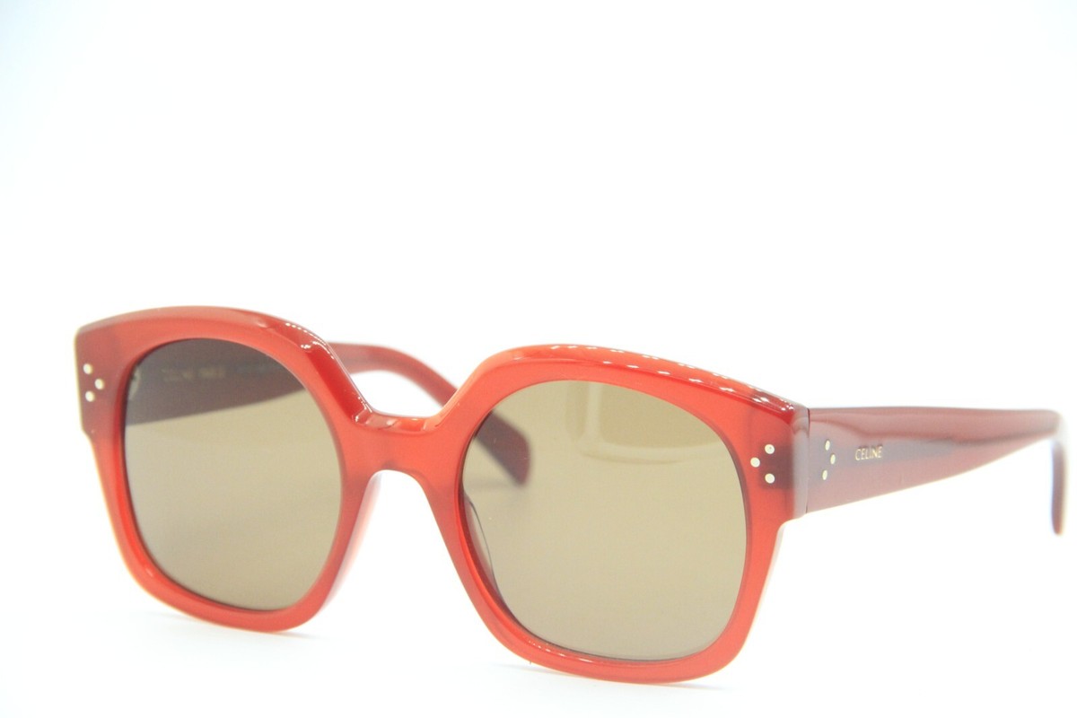 NEW CELINE CL 40168I 66E DARK RED AUTHENTIC SUNGLASSES 55-22 | eBay