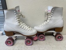 Chicago Skates Rink Roller Skates White Pink Women  s Size 7 Classic Style