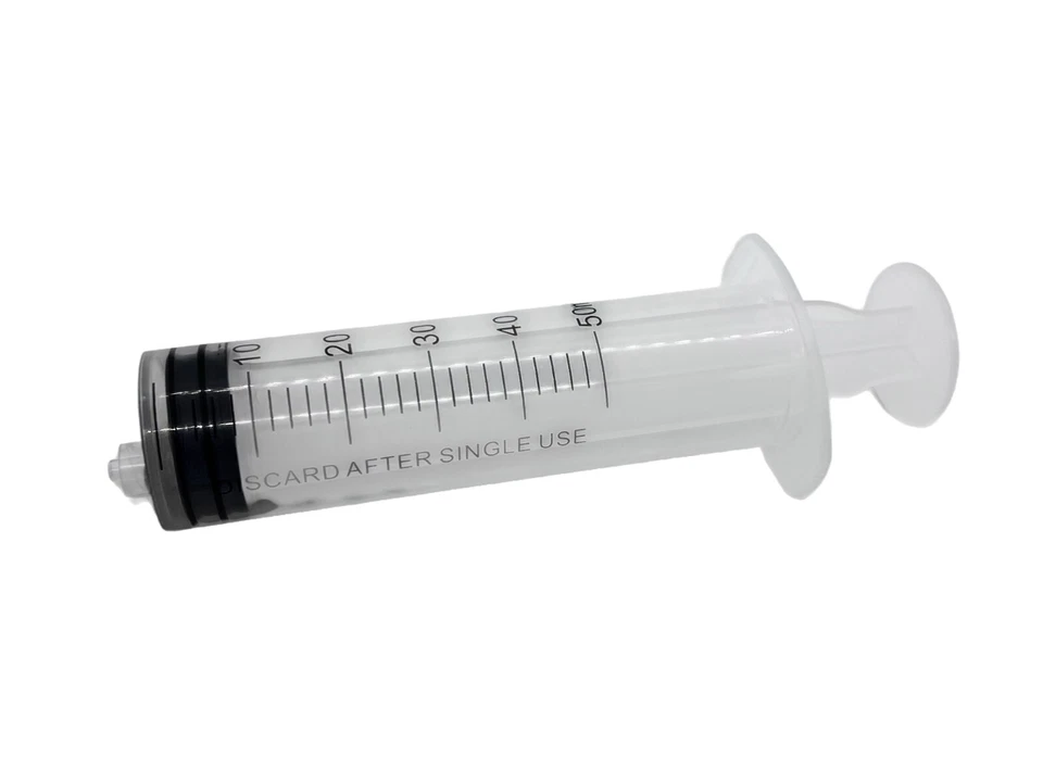 ENDURE INDUSTRIES 5 Pack 50ml Luer Lock Syringes Sterile, Individually Sealed, Disposable Medical