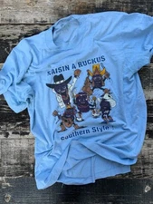 California Raisins Raisin A Ruckus Southern Style Light Blue T shirt CS461