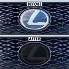 FOR 2014-2016 Lexus IS Front Emblem SMOKE Precut Vinyl Tint Overlay