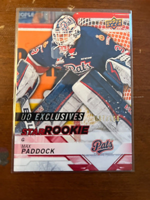 2018/19 Upper Deck CHL UD Exclusives Max Paddock  Regina Pats 097/100
