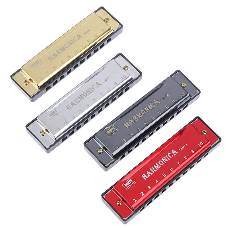 1pc 10 Hole Harmonica Mouth Organ Puzzle Musical Instrument Beginner