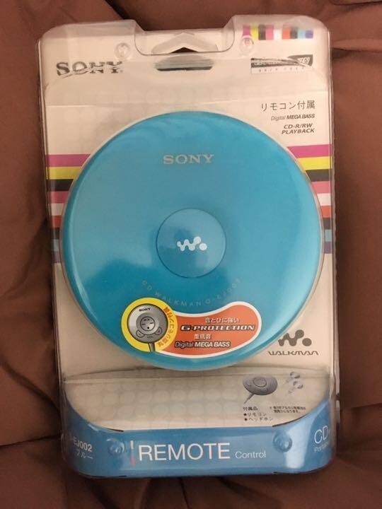 SONY CDウォークマン ブルー D-EJ002 L（SONY/WALKMAN/D-EJ002