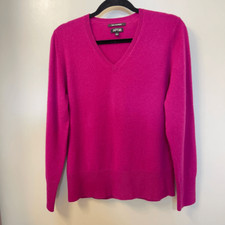 APT 9 Cashmere Women Sweater Purple V-neck Sz L