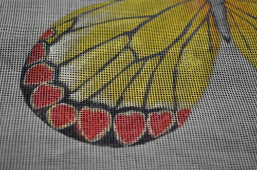 Lienzo de Penélope de punta pequeña pintada a mano mariposa común de Jezabel - Imagen 3 de 4