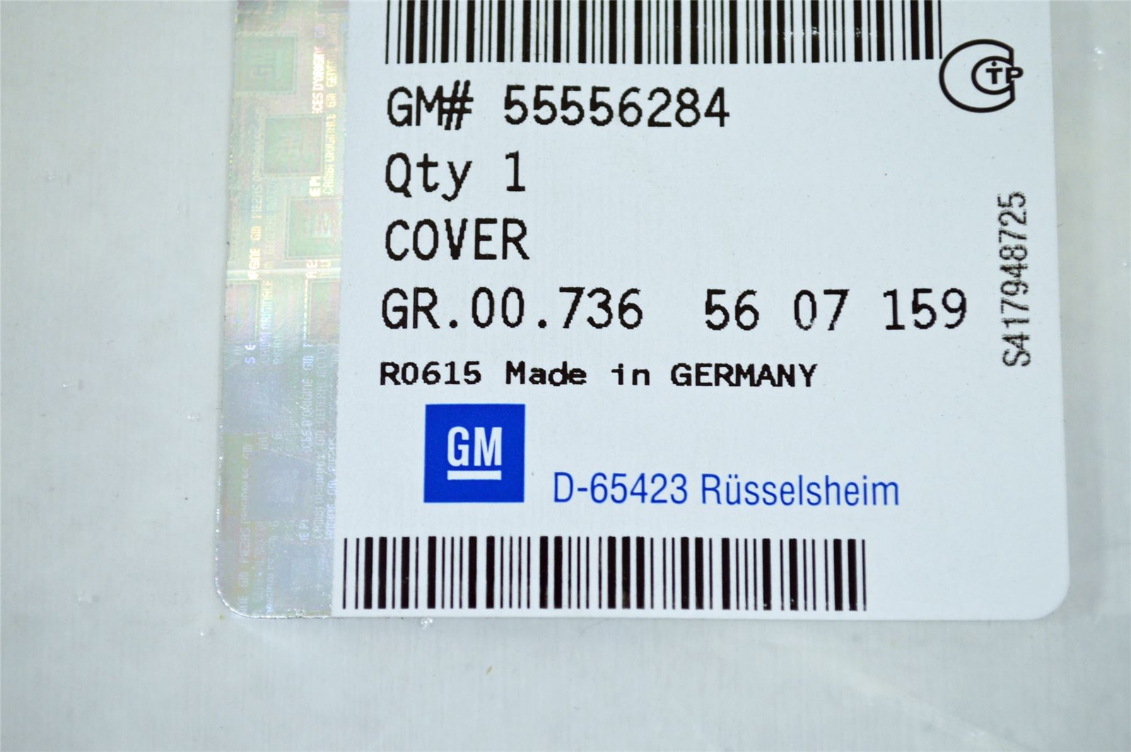 ORIGINAL Vauxhall Vectra C Zafira B 1.6 Cam Rocker Cover & Gasket NEW