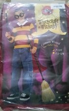 Wizard Harry Potter Halloween Costume Shirt Cape Glasses NWT 7-10