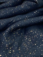Shining Gold Dots Print Scarf Light Weight Christmas 90/180CM Pashmina