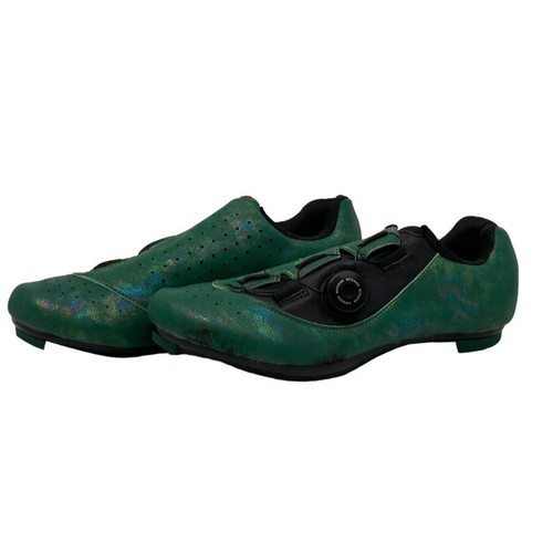 DWZRG Betoosen Mens Road Cycling Shoes Indoor/Outdoor Green/Black Iridescent 8 M - Picture 6 of 9