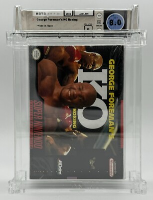 George Forman's KO Boxing Super Nintendo Sealed WATA 8.0 B NTSC/USA 1992 VGA