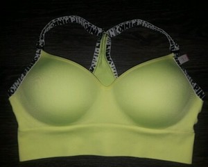 Vs Pink Cool Comfy Lightly Lined Wireless Racerback Logo Bra