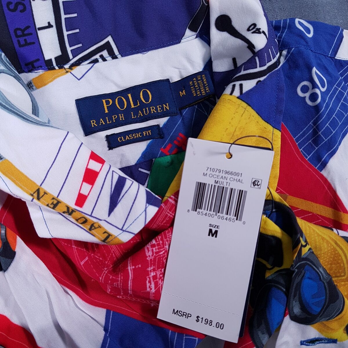 XL Polo Ralph Lauren Sport 12m Challenge Camp Shirt Yacht XL Polo Ralph Lauren Sport 12m Challenge Camp Shirt Yacht
