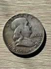 1954 90% Silver USA Ben Franklin Half Dollar Free shipping