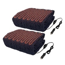 Stalwart Heated Car Blanket 2-Pack - 12V Heated Blanket for Car, RV or Campin...