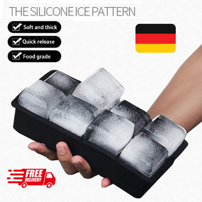 Eiswürfelform Silikon Eiswuerfelbehaelter 37 Gitter Ice Tray Cube Mit Deckel