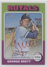2024 Heritage Real One Special Edition Red Ink 54/75 George Brett Auto HOF 5h0