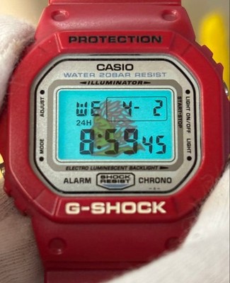 G-SHOCK DW-5600 Red Metallic Limited Vintage Wave Rider Edition No Box