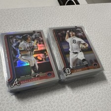 2025 Topps Chrome Tigers & Braves Lot 🔥 Refractors, Prism, RCs Jobe, Baldwin
