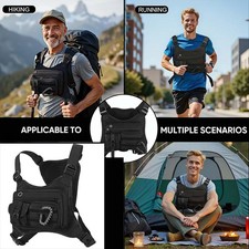 Unisex Tactical Outdoor Chest Bag EDC Vest Workouts Sports Chest Pack Rig for Me