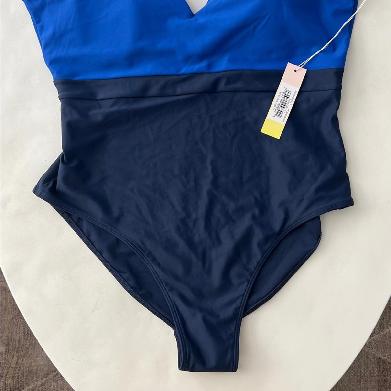 NWT Summersalt The Ruffle Backflip One Piece Swimsuit - Royal Navy Blue 12 image 7