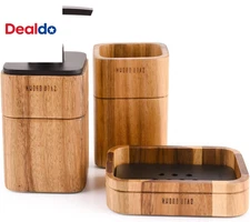 Bathroom Accessories Set 3 Piece Bath Ensemble Includes Soap Dispenser, Bathroom