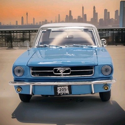 Ford Mustang Hardtop 1964 hellblau weiß James Bond 007 Thunderball Modell 1:18
