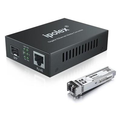 ipolex Gigabit Multi-Mode LC Fiber to Ethernet Media Converter Standard, x1 