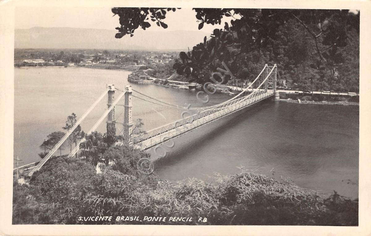 Cartolina Brasil S. Vincente Ponte Pencil