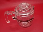Vintage 7754 B PYREX 4 Cup Coffee Pot Percolator Replacement Glass Pot w/ Lid