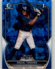 2023 Bowman Chrome Sapphire Edition Miguel Tamares Prospects #BCP-179 Rays