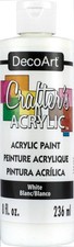 DecoArt Crafter's Acrylic All-Purpose Paint 8oz-White