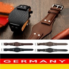 22mm Vintage Echtleder Uhrenarmband Für Fossil CH2564 CH2565 Uhr Stahlschließe 