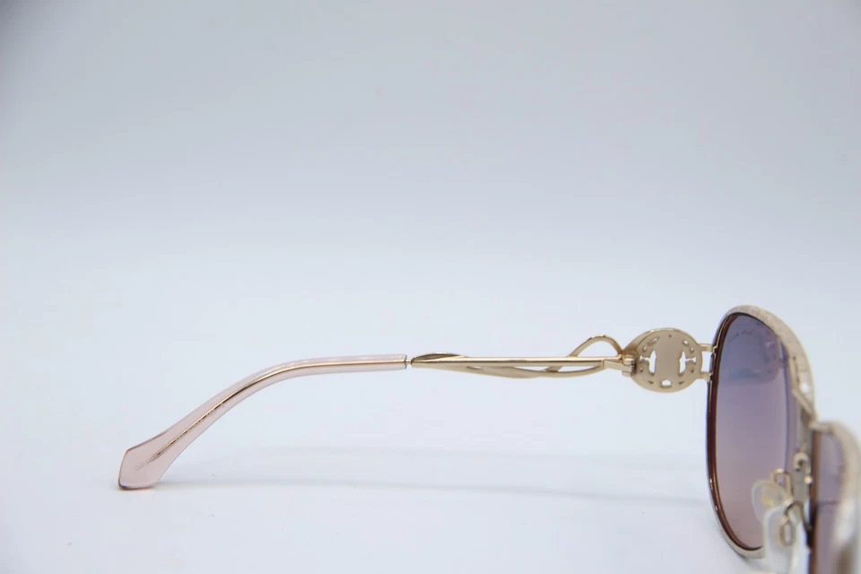 NUEVAS GAFAS DE SOL ROBERTO CAVALLI GORGONA 1067 33X ORO BLANCO AUTÉNTICAS 61-14 Foto 3 de 4