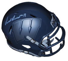 DARRELL BEVELL signed (WISCONSIN BADGERS) mini football helmet BECKETT BW07958