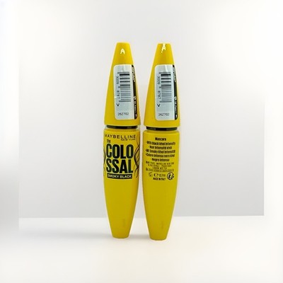 2*Maybelline Mascara The Colossal Smoky Black 10.7ml Noir Smoky & Set