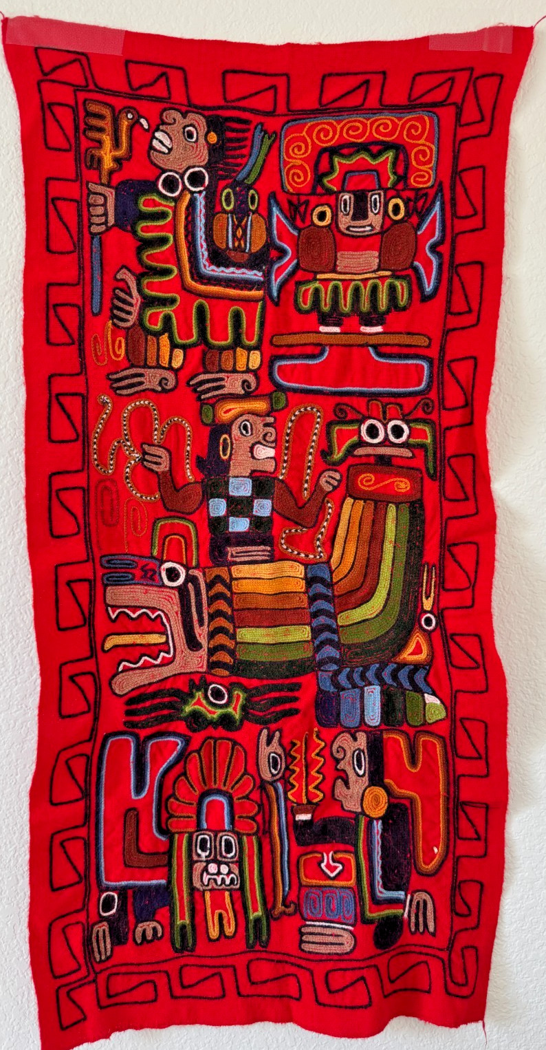 Possible Vintage Mola Textile from the Guna (Kuna) Indians of Panama