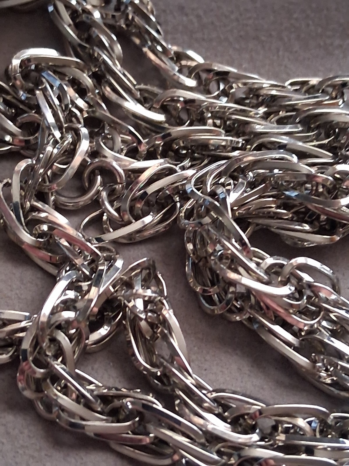 Monet interlocking chain 56" opera length necklac… - image 17