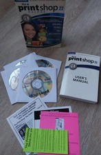 Broderbund The Print Shop Version 22 Deluxe PC CD-ROM Software 4-CD Set Windows