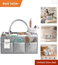 Eco-Friendly Baby Diaper Organizer with 12 Compartments for Nursery Essentials